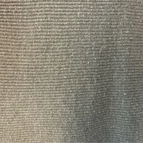 Ella Moss charcoal gray v-neck ribbed pullover sweater size large