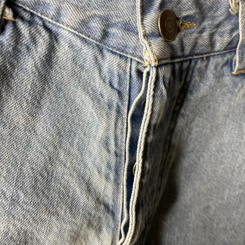 DDAM Women's 24 Denim Cut Off Shorts Blue Pattern Ethically USA Made Cotton