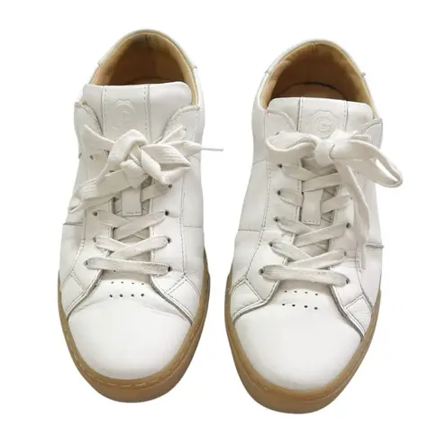 GREATS Sneakers 8 White Brooklyn Leather Low Top Gum Sole Women’s