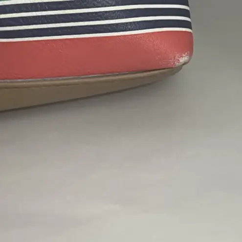 Relic Multicolored Striped Triple Zipper Crossbody Handbag