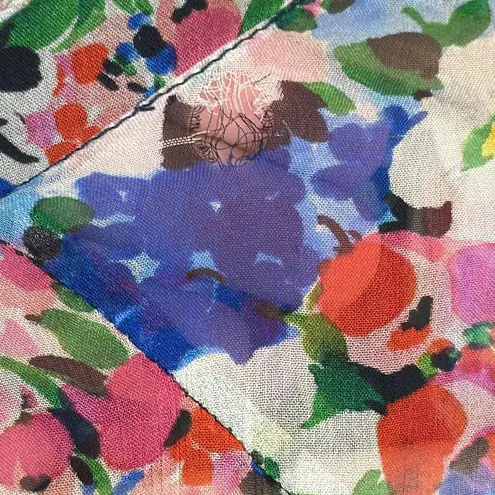 Shoshanna Venezia colorful floral cinch waist Mini Dress size 4 ladies festival