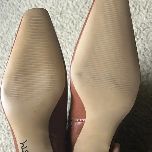 Loft  Brown Kitten Heel Ankle Boots - Image 7