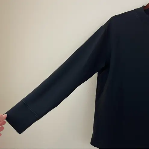 MM.LaFleur The Ellie Pullover - Light French Terry Pima Cotton Black Size Small