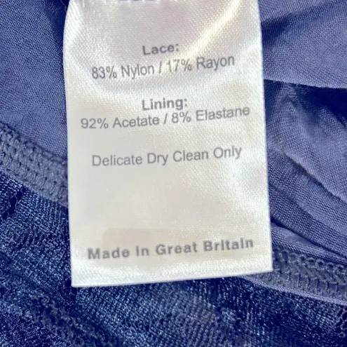 Tiffany Rose April Navy Lace Maternity Nursing Dress Size 6 Blue