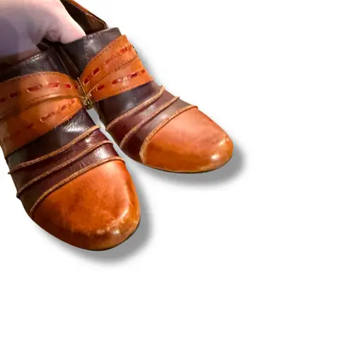 Spring Step L'Artiste Wondrous Booties Size 40 Women's Multicolor Leather Heels Brown