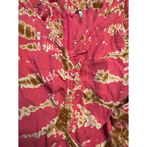 YFB Clothing Pink Tie Dye Sleeveless Maxi Dress Casual Summer XS