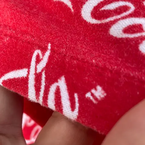 Coca-Cola Vintage Red AOP Pajama Button Up Long Sleeve T-shirt