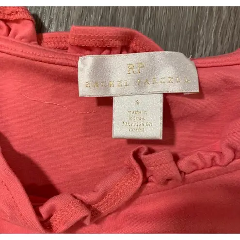 Rachel Parcell | Pink Ruffle Neckline Long Sleeve Pink Blouse Barbie Size Small