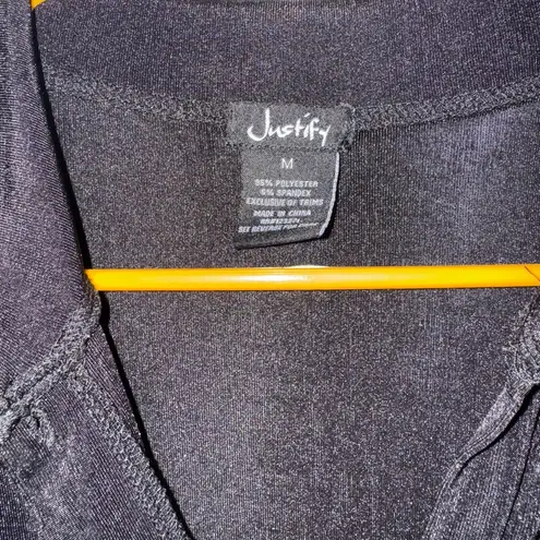 Justify  Black Midi Dress