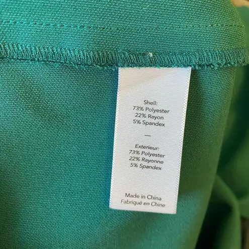 Likely Green Ver Manhattan Smooth Slim Short Sleeve Mini Dress Bodycon Size 4