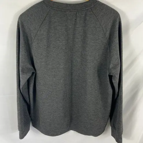 Rae Dunn  Believe Embroidered Grey Sweatshirt Size Large