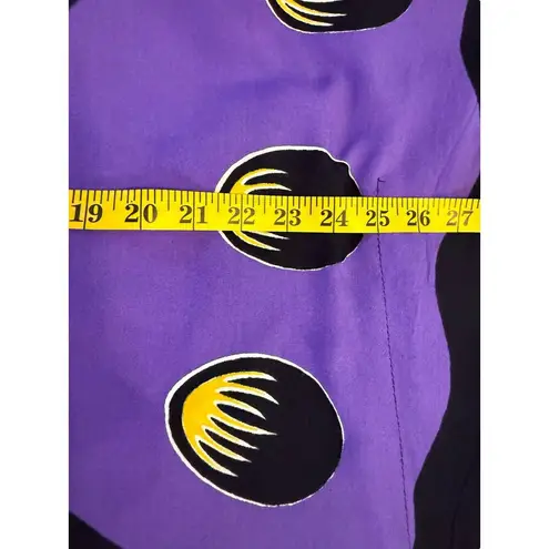 Batik Halus Puri Kencana Purple Butterfly Dress Black Size L