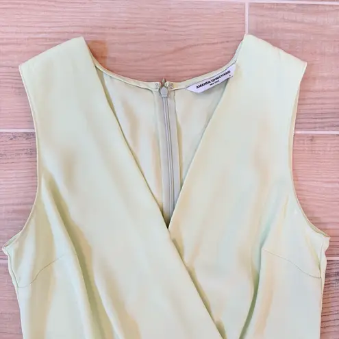 Amanda Uprichard  Lime Green V-Neck Isler Romper Small - Image 5