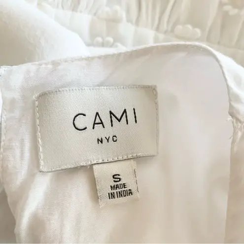 Cami NYC Carolina Floral Applique White Long Sleeve Mini Dress Size Small