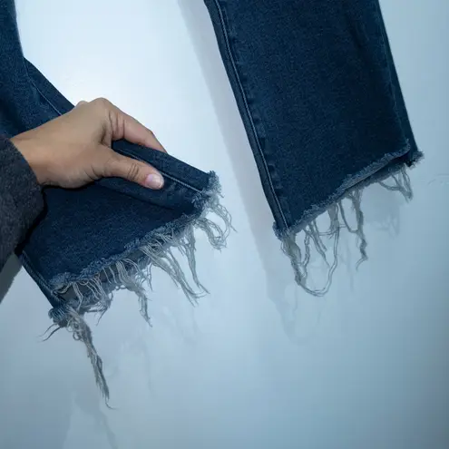 Pistola Blue Lennon Raw Hemline Cropped Jeans Size 28