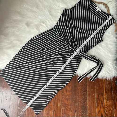 Nine Britton Striped Sleeveless Dress Black & Cream NWOT