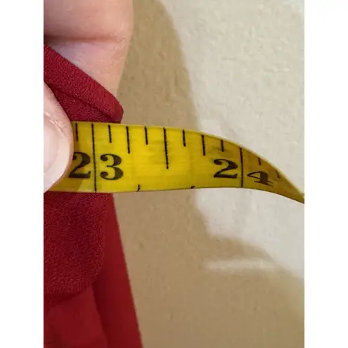 Le Suit Plus Size Cascade Ruffle Skirt Suit Set Size 16W Cherry Red !!