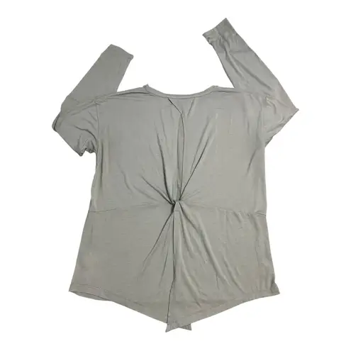 Apana Athletic Twisted Open Back Oversized Long Sleeve Top Size Large Athleisure