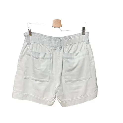 Proenza Schouler White Label High-Waisted Shorts in Bleach Chambray Size 6