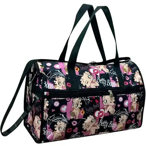 Betty Boop Black and Pink Women's Bag