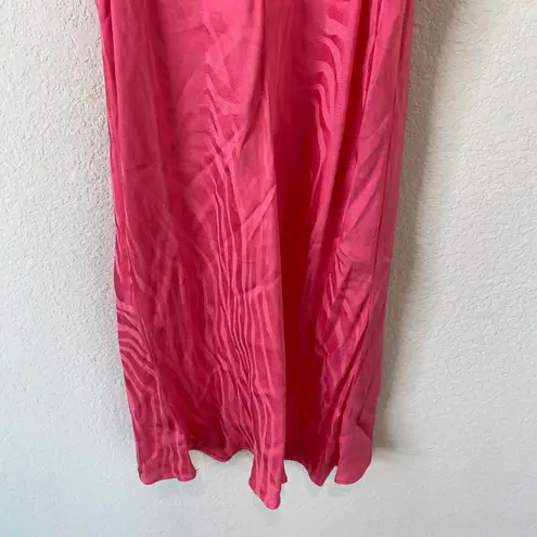 Rotate BirgerChristensen Pink Slip Dress with Animal Print size 4
