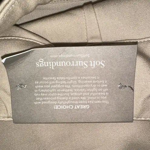 Soft Surroundings Size PS Super Stretch Ankle Pant Tapered Pull On Tan Beige