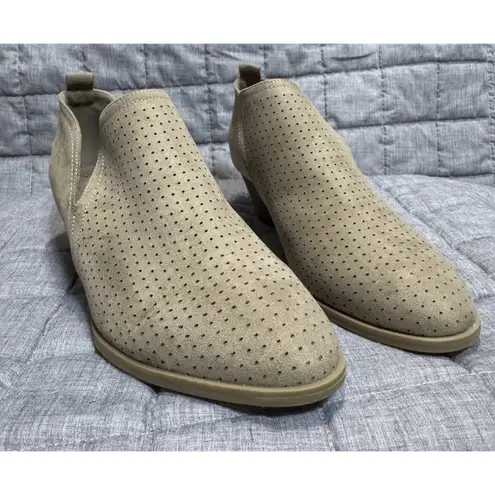 X-Appeal Auden, Slip On Booties, Taupe, Holes In Upper, New Without Box, Size 9
