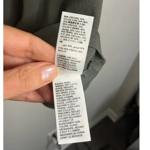 The Drop Women's @lucyswhims Fitted Cutaway Racer Tank Sweater in Capers Olive S