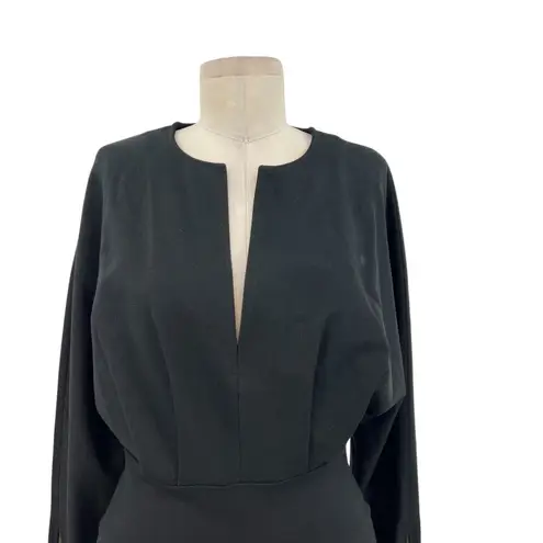 Stella McCartney Stella McCartney Dress Plunging V Neck Zipper Pockets Black Size 38 US 2 4 - Image 2