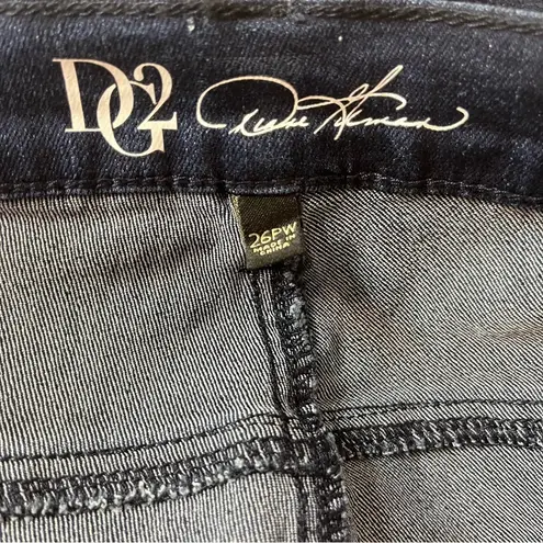 Diane Gilman DG2 Dark Indigo Virtual Stretch Ultra Skinny Jean 26PW Plus New!