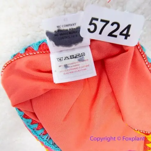 NEW Banana Moon watermelon red tie side bikini bottom with seashell, size 42