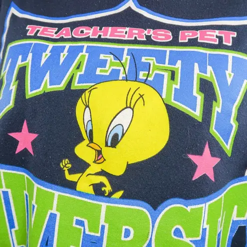 Vintage 90s Teachers Pet Tweety University Sweatshirt Size L