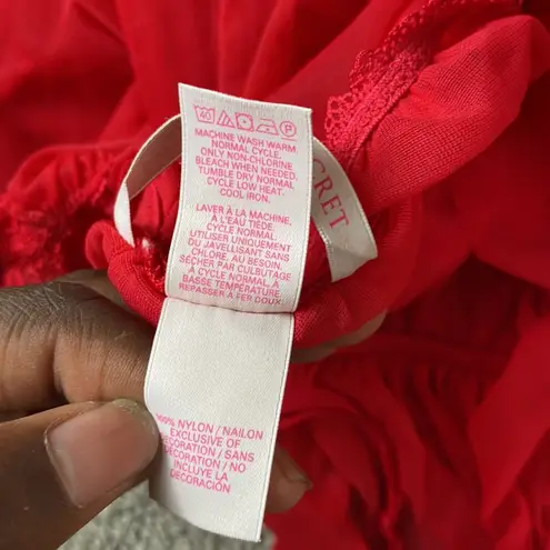 Victoria's Secret  Red Chemise SIZE L