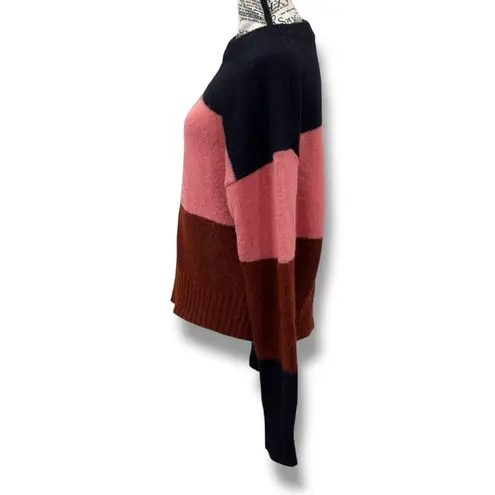 ALC Frank A.L.C. Women’s Size M L Italian Alpaca + Wool Colorblock Pullover Sweater