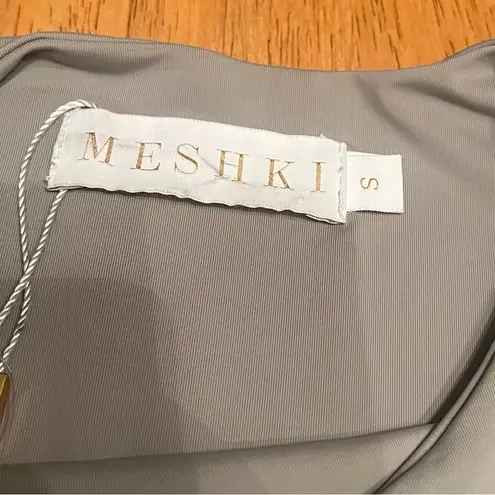 Meshki Astrid sage green Long Sleeve Corsetted Waist Mini Dress, size Small.