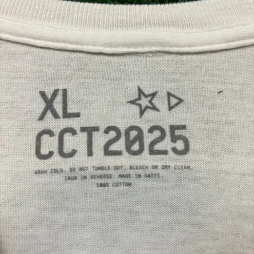 Beyoncé Cowboy Carter Live '25 beige T-shirt, size XL