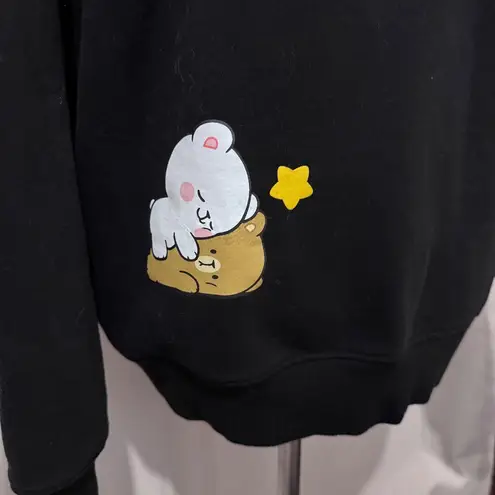 Milk Mocha Bear Hoodie for Women Size Medium Black