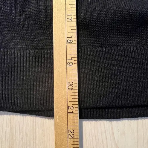 Daily Ritual Womens Knit Sweater M Black Long Sleeve Pullover Preppy Casual Size M