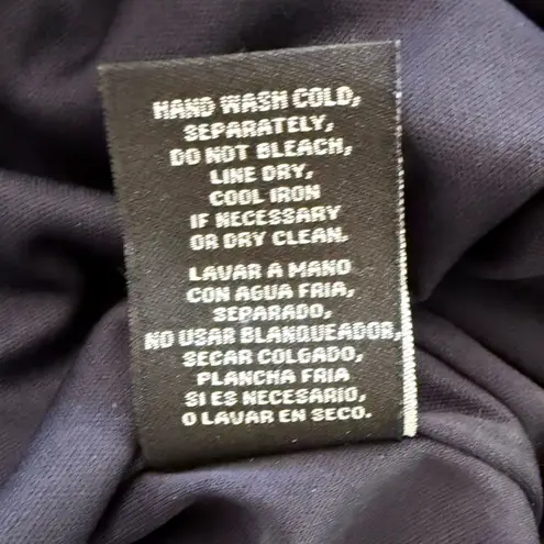 Leslie Fay Velvet Surplice Deep V Neck Ruched Long Sleeve Cocktail Dress Size 16