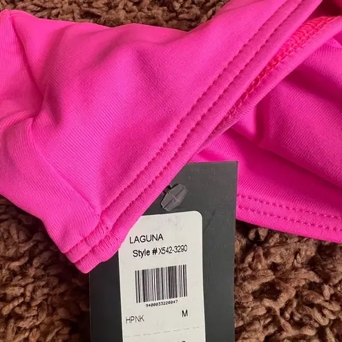 Frederick's of Hollywood Laguna One Shoulder Two Piece Bikini Hot Medium Pink NWT