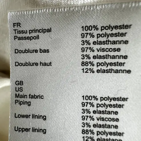 Maje Reinetta Dress Chevron Sleeveless Fit & flare Guipure Lace T2 Medium NWT