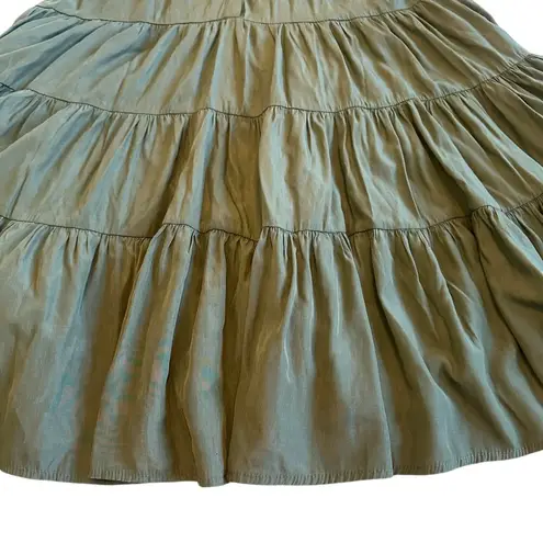 Muche & Muchette Vera Shift Dress Green Tiered Flowy Oversized One Size Women's Size M