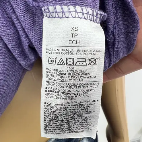 Old Navy  XS Womens Purple Johnny Cash Fitted Short Sleeve Tee Shirt T-Shirt