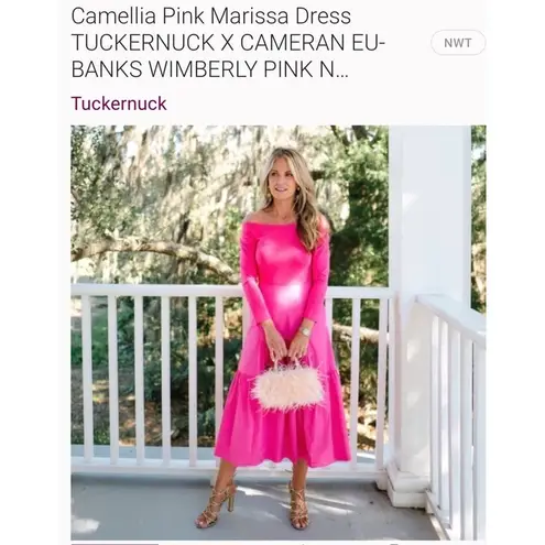 Tuckernuck Camellia Pink Marissa DressTUCKERNUCK X CAMERAN EU-IBANKS WIMBERLY PINK NWT MED
