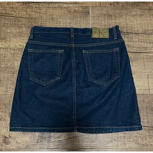 Calvin Klein Vintage y2k  jeans denim darkwash mini skirt