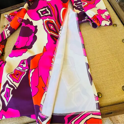 “CK Bradley Ashton Dress Whirlwind Plum Purple Midi Women’s Size XS Red