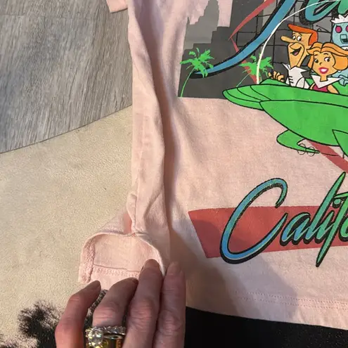 💖Light Pink The Jetsons in California Cropped Tee(Size:M)💖 Size M