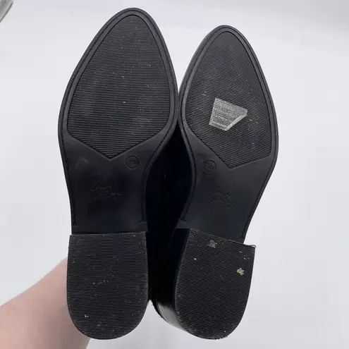 Crown Vintage Tolana 2 Chelsea Ankle Boots Black Suede/Cow Hair Women's Size 7.5