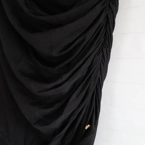 ANINE BING Black Sleeveless Ruched Blouse