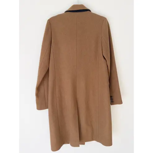 M. Martin New York Camel Wool Blend Button Front Coat, Size S, Made in USA Brown - Image 3